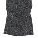 GUESS Womens Black Polyester Day Dress Polka Dot Long Sleeve Mini Size M