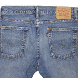 LEVI'S Mens Denim Blue Distressed Casual Shorts M W33 Frayed Hem Mid Length