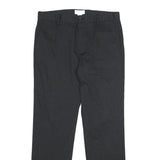 DOCKERS Mens Cotton Blend Black Slim Straight Trousers W33 L32 Formal Wear