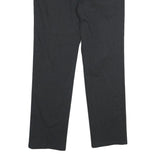 DOCKERS Mens Cotton Blend Black Slim Straight Trousers W33 L32 Formal Wear