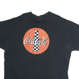 COCA COLA Mens Black Graphic T-Shirt 2XL Short Sleeve Crew Neck Casual