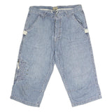 JACK & JONES Mens Blue Cotton Casual Shorts M W34 Relaxed Fit Button Closure