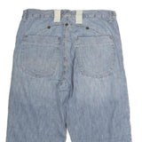 JACK & JONES Mens Blue Cotton Casual Shorts M W34 Relaxed Fit Button Closure