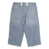 JACK & JONES Mens Blue Cotton Casual Shorts M W34 Relaxed Fit Button Closure