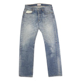 LEVI'S 501 Mens Jeans Blue Regular Straight Denim Medium W32 L32 Classic Fit