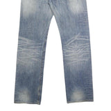 LEVI'S 501 Mens Jeans Blue Regular Straight Denim Medium W32 L32 Classic Fit