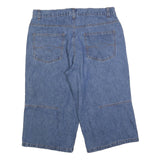 WATSONS Mens Denim Blue Casual Shorts L W36 Cotton Blend Relaxed Fit