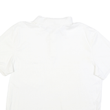 CALVIN KLEIN Mens White Short Sleeve Plain XL Cotton Blend Polo Shirt