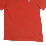 ADIDAS Mens Red Crew Neck T-Shirt XL Cotton Casual Sportswear