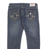 TRUE RELIGION Womens Jeans Blue Regular Straight Denim Medium W30 L25 Authentic