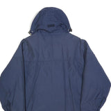 MUSTO Mens Navy Blue Outdoor Jacket M Polyester Zip Hooded Performance