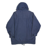 MUSTO Mens Navy Blue Outdoor Jacket M Polyester Zip Hooded Performance