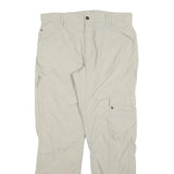 SALEWA Womens Regular Fit Beige Lightweight Polyester Blend Trousers W34 L32