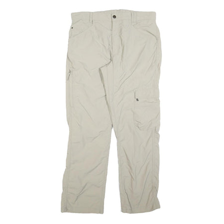 SALEWA Womens Regular Fit Beige Lightweight Polyester Blend Trousers W34 L32