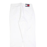 TOMMY HILFIGER Womens Jeans White Regular Straight Denim W32 L30 Classic Casual