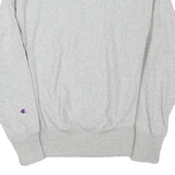 CHAMPION Mens Grey Crew Neck S Cotton Blend Sweatshirt Classic Logo