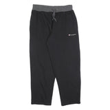 CHAMPION Mens Joggers Black & Grey Regular Tapered M W32 L30 Cotton Blend