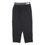 CHAMPION Mens Joggers Black & Grey Regular Tapered M W32 L30 Cotton Blend