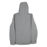 CHAMPION Womens Grey Hooded Zip Jacket M Polyester Plain Lightweight Activewear