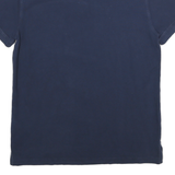 TOMMY JEANS Mens Blue Polo Shirt L Cotton Short Sleeve Embroidered Logo