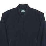 KINGFIELD Mens Navy Bomber Jacket XL Polyester Blend Zip Plain Casual