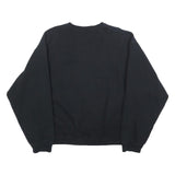 FRUIT OF THE LOOM Mens Black The Buck Stops Here Crew Neck L Cotton Sweatshirt