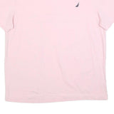NAUTICA Mens Pink Crew Neck T-Shirt 2XL Short Sleeve Cotton Blend Casual Summer