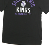 FANATICS Mens Black Sacramento Kings Graphic T-Shirt M Crew Neck Short Sleeve