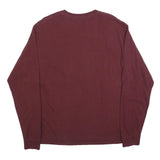 CHAMPION Mens Maroon MSU Bulldogs Graphic Long Sleeve Crew Neck T-Shirt L