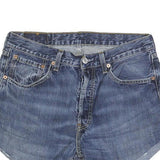 LEVI'S Womens Denim Blue Shorts M W32 Classic Fit Cut-Off Casual