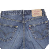 LEVI'S Womens Denim Blue Shorts M W32 Classic Fit Cut-Off Casual
