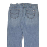 CARHARTT Mens Loose Blue Denim Light W40 L32 Zip Cotton Blend Jeans