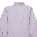 FULWILINE Womens Lavender Purple Jacket L Woven Zip Closure Classic Fit Casual