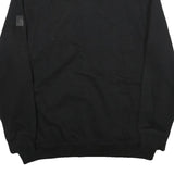 CALVIN KLEIN Mens Black Zip Jacket 2XL Cotton Plain Ribbed Collar Chest Pocket