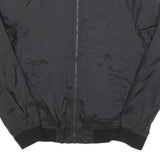 LEVI'S Mens Black Bomber Jacket S Polyester Blend Plain Zip Casual Lightweight