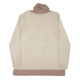 CALVIN KLEIN JEANS Womens Beige & Brown Colourblock Plain Roll Neck Jumper L