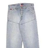 NOTCH Mens Regular Fit Light Blue Denim Jeans W34 L28 Classic Cotton Button
