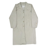 CLAUDE HAVREY Mens Beige Cotton Classic Button Jacket M Plain Casual Outerwear