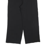 MASSIMO DUTTI Womens Black Polyester Blend Relaxed Straight Trousers W36 L28