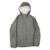 COLUMBIA Womens Green Hooded Jacket M Polyester Blend Outdoor Zip Up Casual