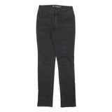 LEVI'S Womens Jeans Black Slim Skinny Denim Raw W27 L34 Stylish Comfort