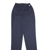 DICKIES Womens Navy Regular Straight Trousers Polyester Blend Zip W22 L38