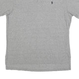 POLO RALPH LAUREN Mens Grey Short Sleeve Plain XL Classic Cotton Blend Polo