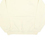 LEE Womens Cream Sweatshirt Crew Neck L Cotton Blend Pullover Casual