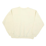 LEE Womens Cream Sweatshirt Crew Neck L Cotton Blend Pullover Casual