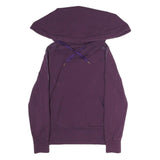 ADIDAS Womens Purple Hoodie S Cotton Blend Casual Sporty Sweatshirt