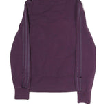 ADIDAS Womens Purple Hoodie S Cotton Blend Casual Sporty Sweatshirt