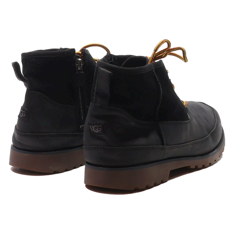 UGG Lace-Up Boots Black Leather Womens UK 5