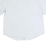 LEVI'S Womens White Denim Shirt XL Cotton Casual Short Sleeve Button