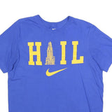NIKE Mens Blue H I L Graphic Short Sleeve Crew Neck T-Shirt L Cotton Blend